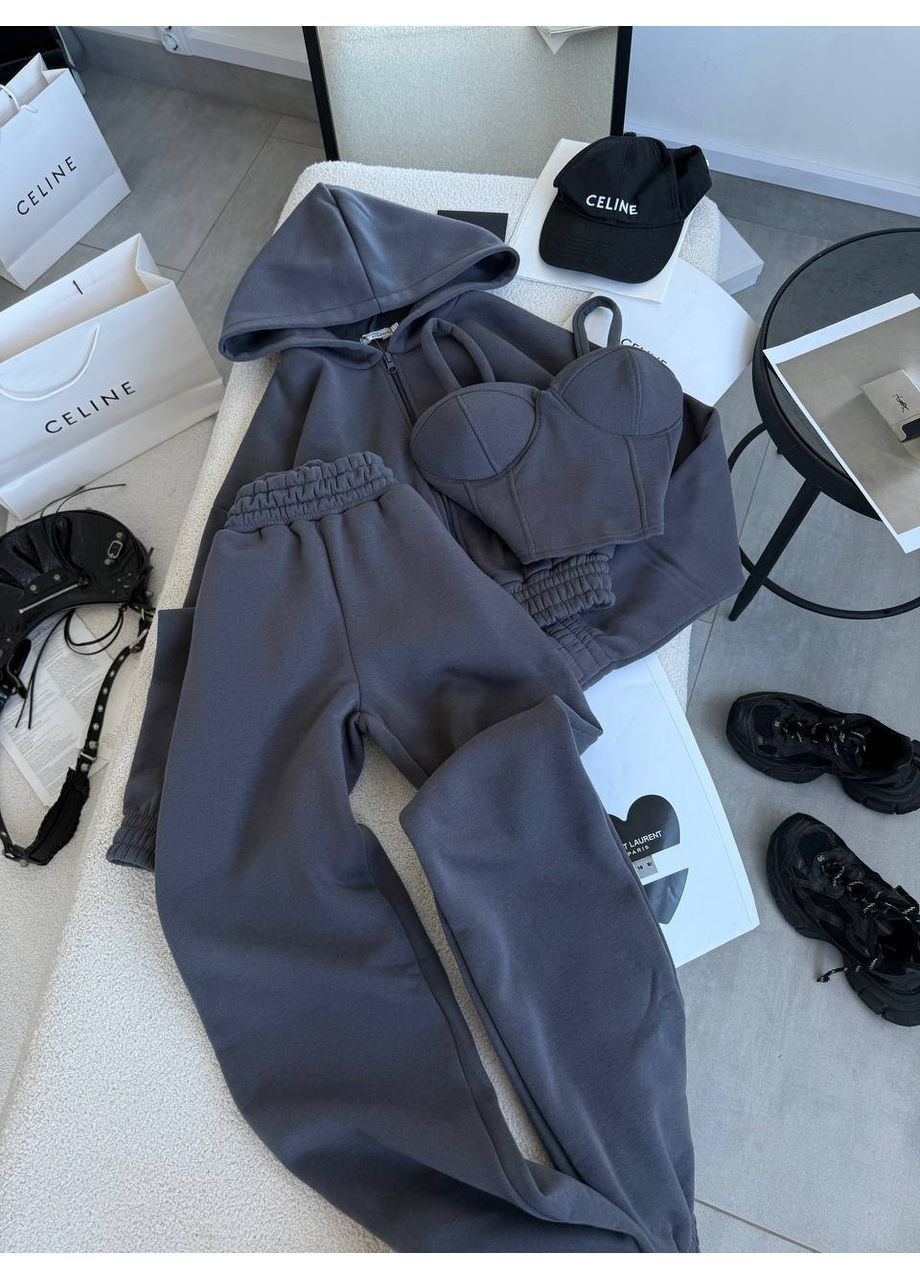 Костюм 3-ка (штаны, кофта, топ) No Brand С 832 716 (369965613)