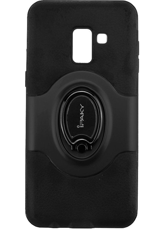 Чехолнакладка 360° Free Rotation Ring Holder case Samsung Galaxy A8 Plus A730F Black iPaky (301784095)