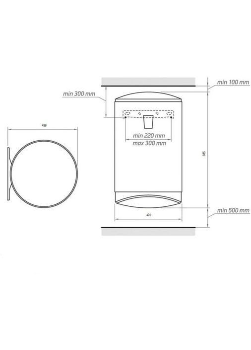 Водонагрівач (бойлер) електричний накопичувальний ModEco Cloud (GCV 100 47 24D C22 ECW) TESY (314928165)