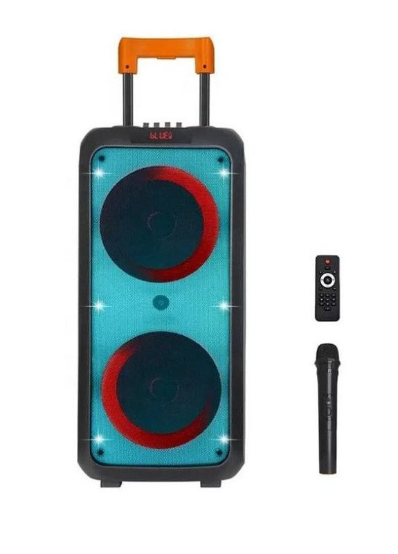 Акустическая система ZXX-1095 аккумуляторная колонка Bluetooth с FM-радио и MP3 плеером и микрофоном 80 Вт Черный No Brand (364859367)