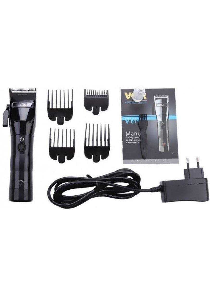 Машинка для стрижки аккумуляторная с насадками черный (1756375453) VGR V-011 (334257082)