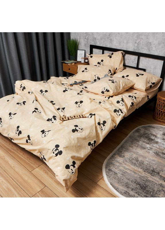 Комплект постельного белья Бязь Gold Люкс «» Евро 200х220 наволочки 4х70х70 (MS-820006489) Moon&Star Mickey Mouse (356113998)