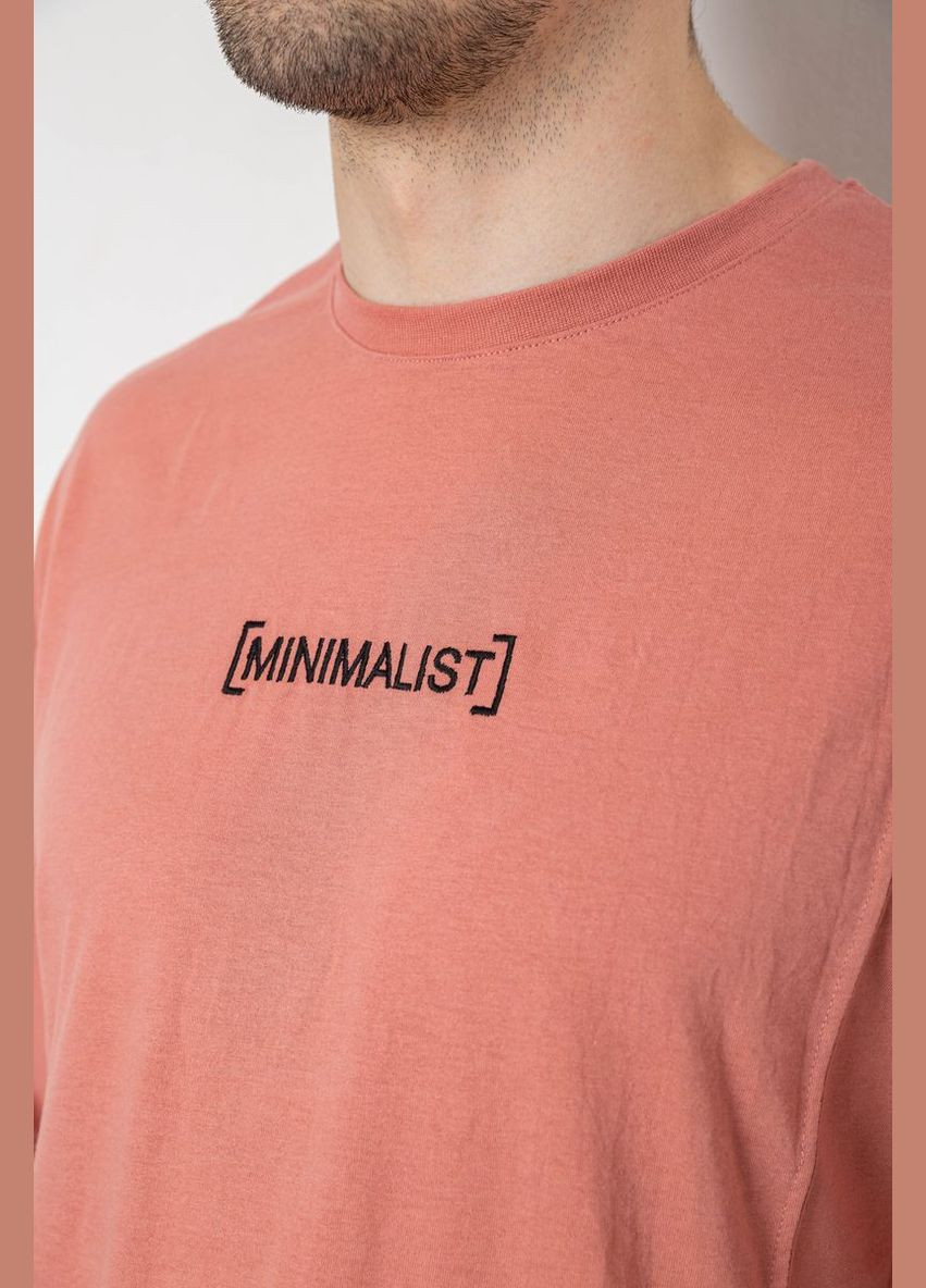 Коралловая футболка мужская с принтом хаки размер l (sku_244r2126) с коротким рукавом No Brand