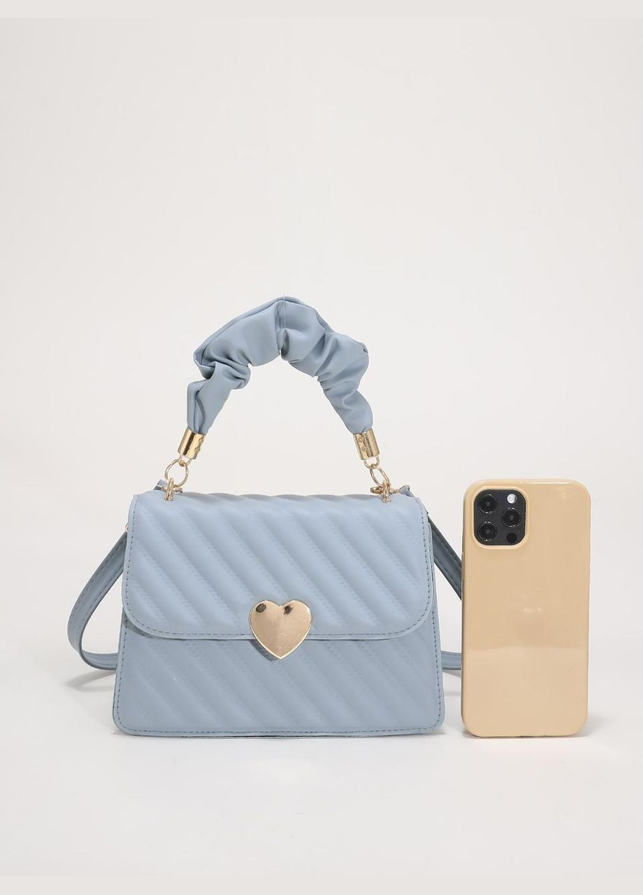 Женская сумка 6557 кросс-боди голубая No Brand (306709641)