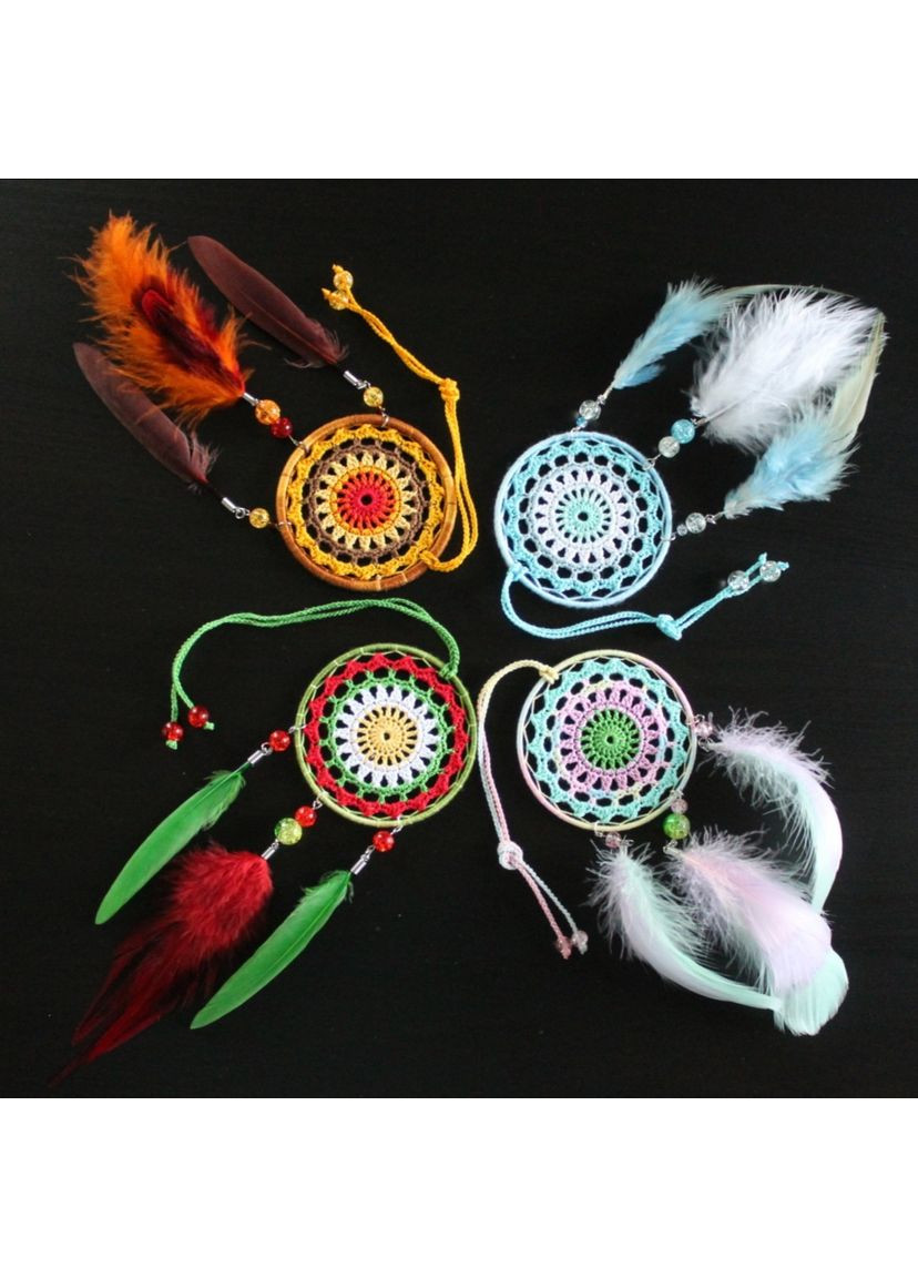 Мини/Авто-ловец снов "Дыхание весны". Оберег-подвеска в машину. Мандала на зеркало заднего вида Dream Studio (363057546)