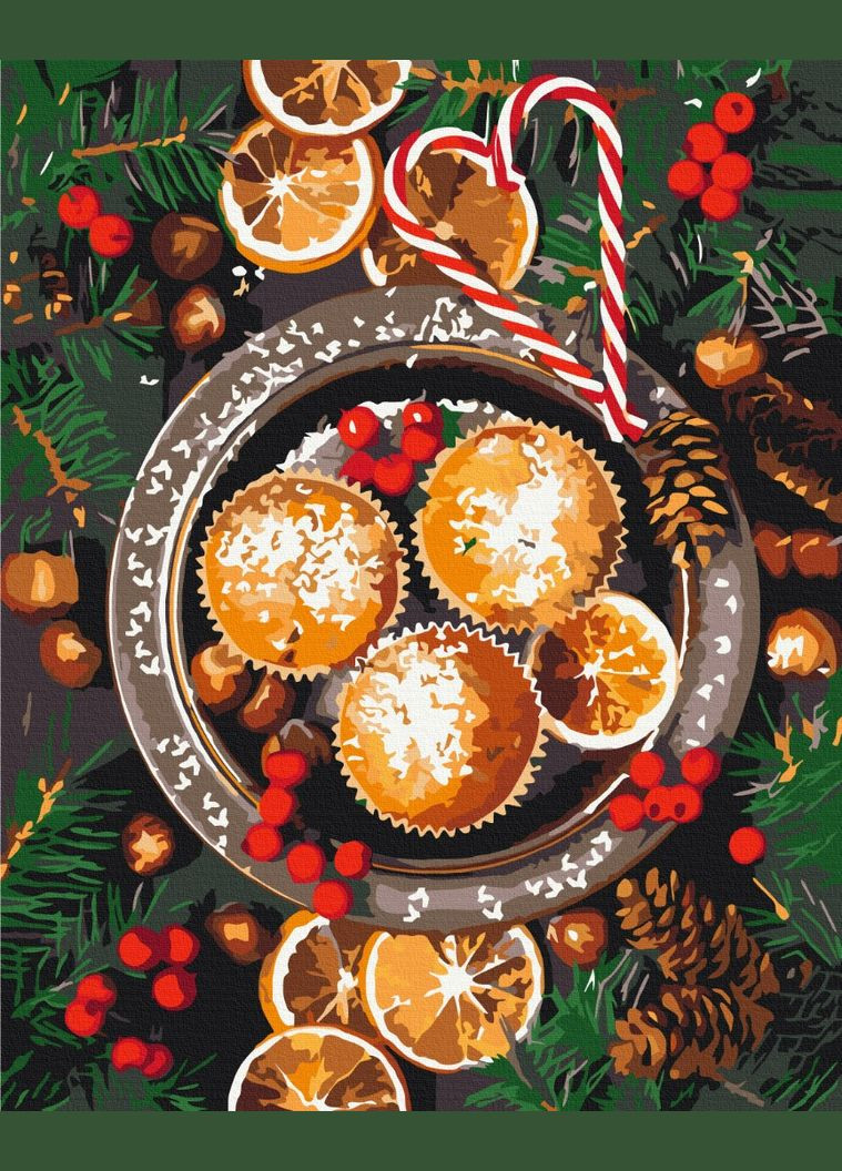 Картина по номерам "Рождественские вкусности" 40х50 см Brushme (364840229)