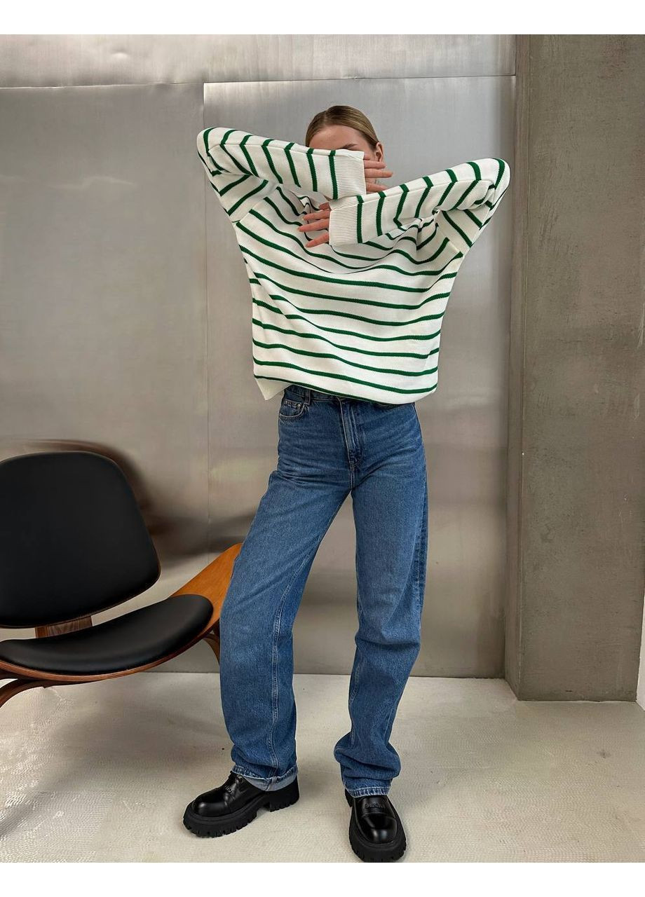 Зеленый женский свитер турция Osoblyva