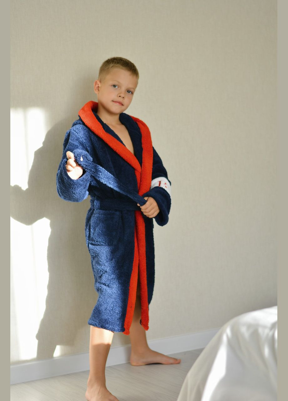 Теплий, комфортний і зручний дитячий махровий халатик для хлопчика 💪 Victoria (308342216)