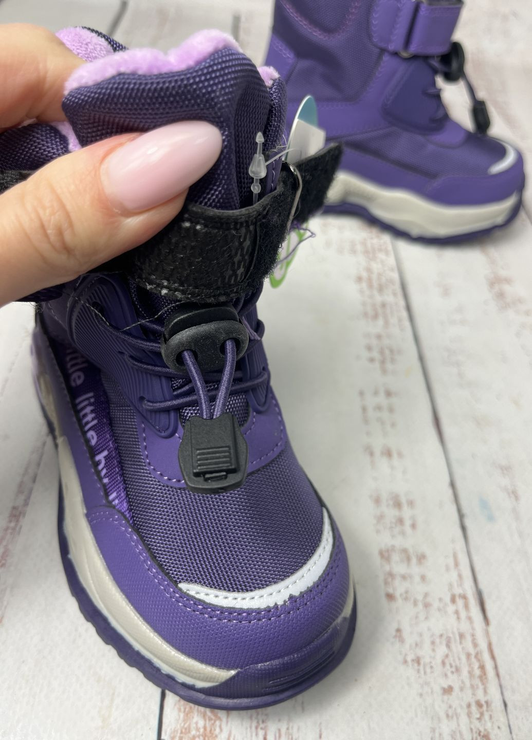 Черевики зимові дитячі на дівчинку Kimbo-o Фіолетовий (417) Kimboo (367851614)