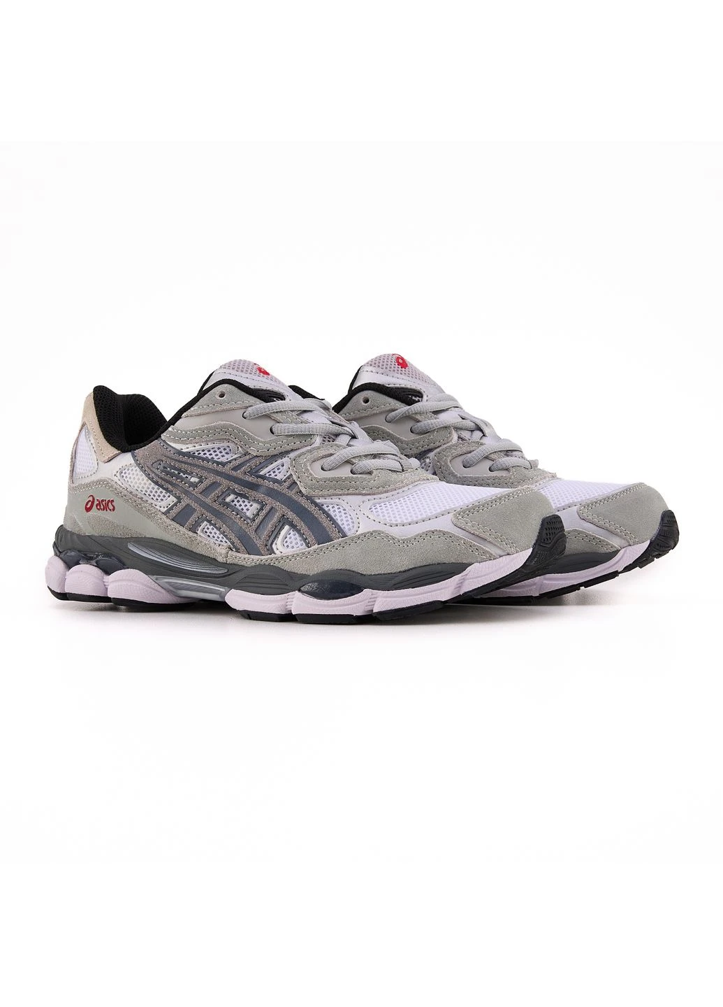 Білі літні кросівки asics gel-nyc white steel grey асікс гель нюк No Brand