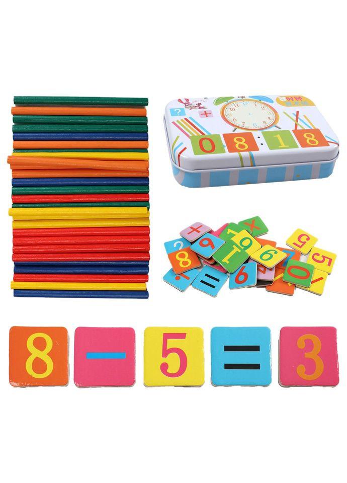 Развивающая магнитная Логическая игра 74290 цифры, математические отметки, палочки Bambi (356347533)