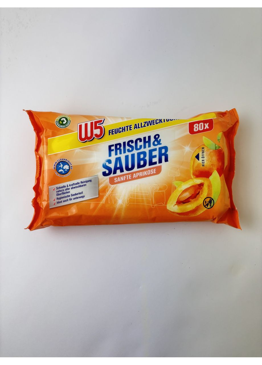 вологі серветки Ніжний абрикос 80 шт W5 (367582015)