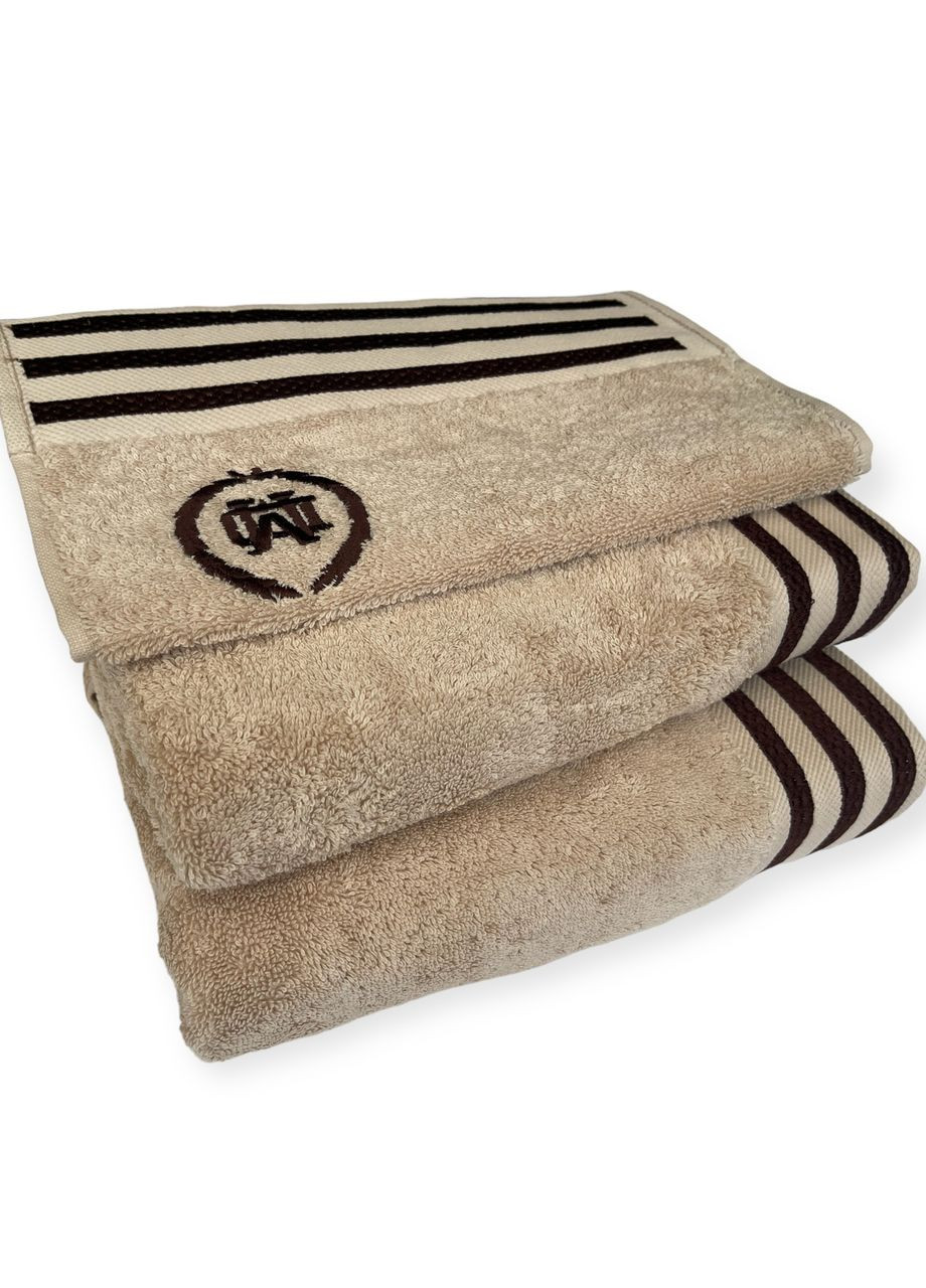 Набор полотенец Delon Beige махровые 30-50 см,50-100 см,70-140 см Maison D'or бежевый