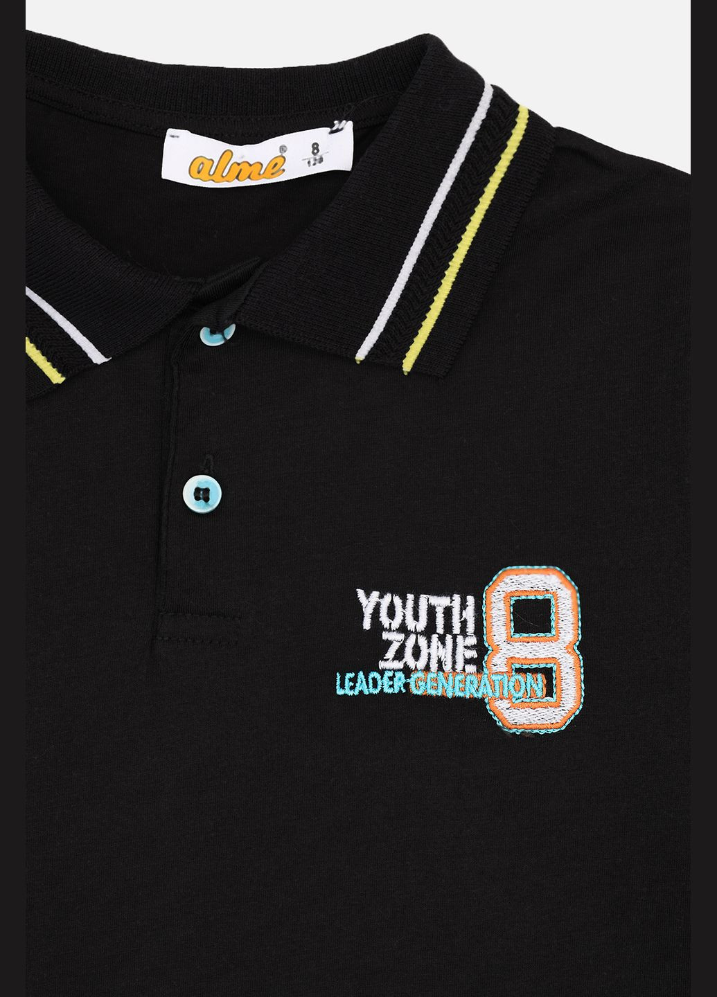 Футболка-поло з коротким рукавом для хлопчика колір чорний ЦБ-00273625 No Brand (330983091)