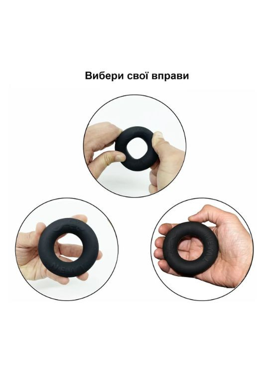 Еспандер для кисті гумове кільце Power Grip 4060 кг m1145 Newt (315494207)