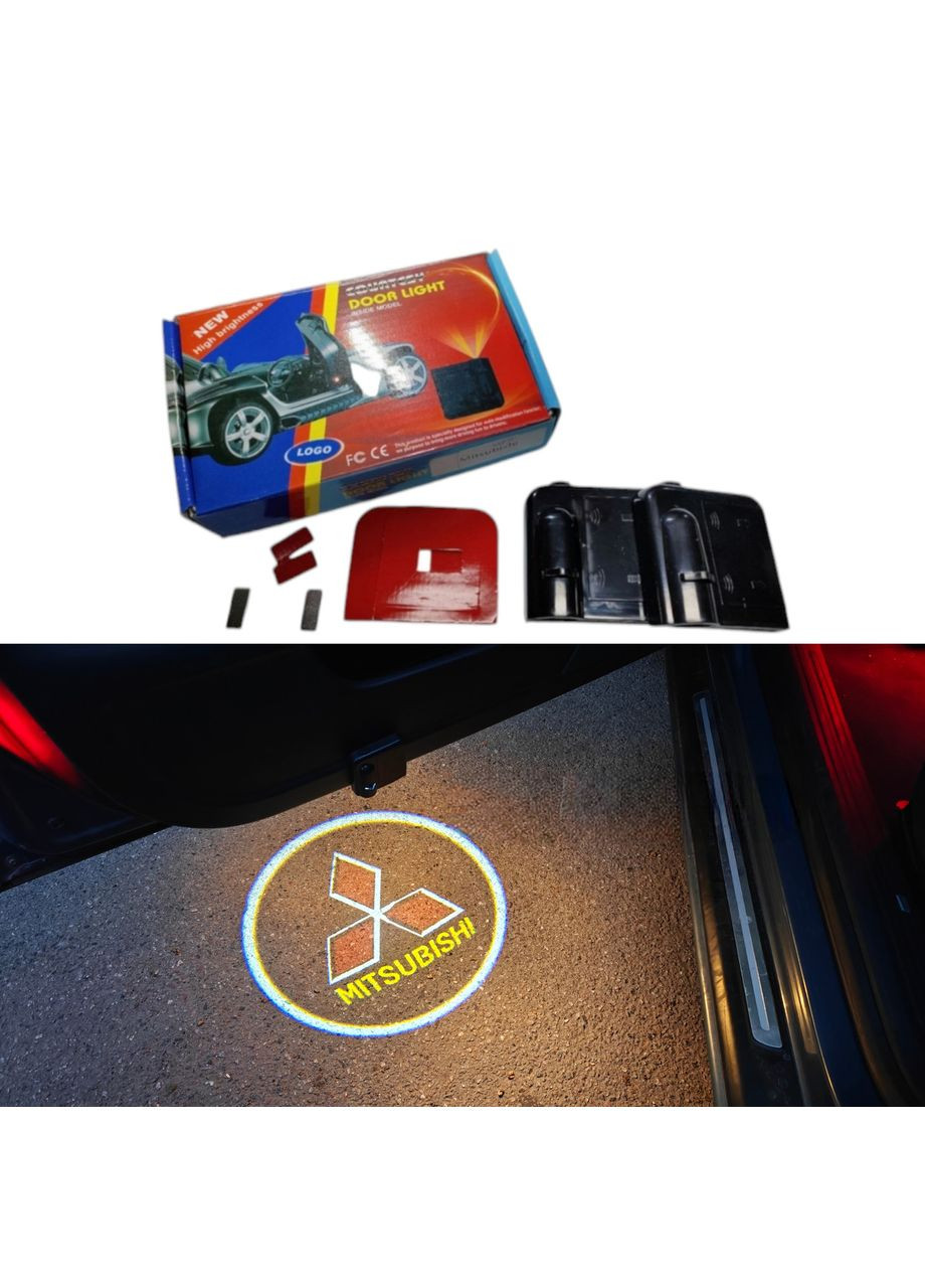 Лазерне підсвічування на дверях автомобіля з логотипом Mitsubishi (330255102)