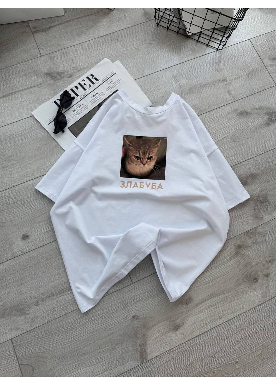 Жіноча oversize футболка з принтом Україна - (354693529)