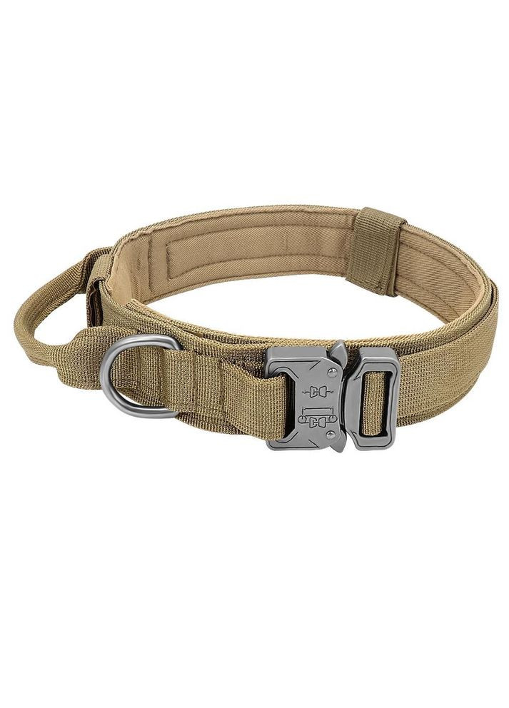 Ошейник для собак, нейлоновый с металлической пряжкой-фастекс, Коричневый L (45-55см) No Brand (299915514)