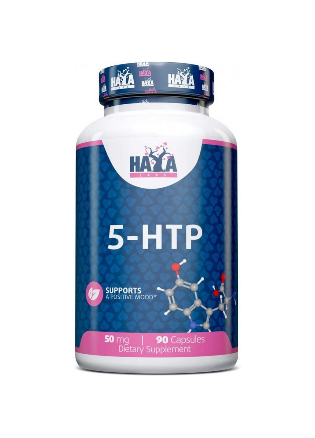 Амінокислота 5-HTP 50 mg, 90 капсул Haya Labs (293338023)