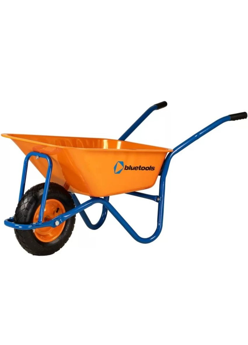 Тачка будівельна Dakar Expert (90 л, 180 кг, 0.8 мм) посилена порошкова фарба одноколісна з пневматични (24222) BLUETOOLS (318093126)