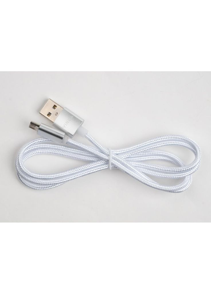 Дата кабеля (m448169) Vinga USB 2.0 AM to Micro 5P 1m LED silver (367072470)