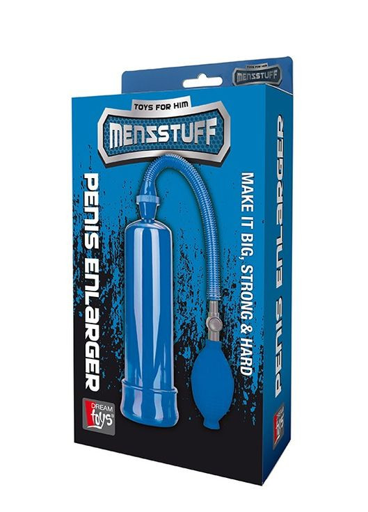 Вакуумна помпа із грушею MenzStuff Penis Enlarger для збільшення пеніса, синя Dream Toys (332053017)