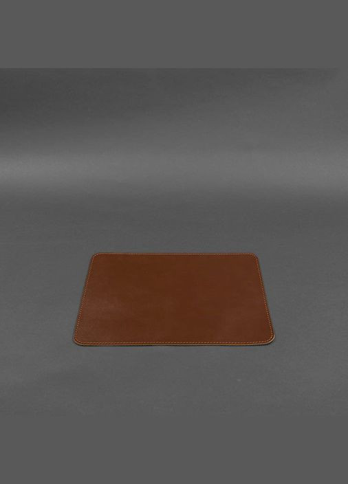 Килимок для мишки з натуральної шкіри 1.0 світло-коричневий краст (A-027801) BlankNote (330144481)