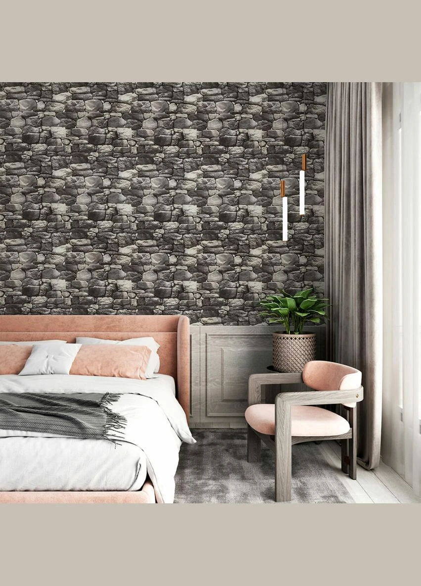 Самоклеючі шпалери 2800х450х1,5мм Сіра цегла SW-00000724 Sticker Wall (304768761)
