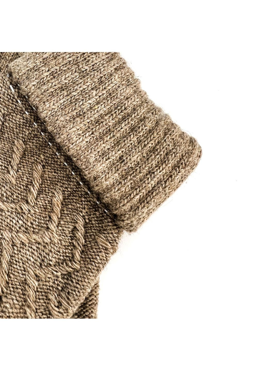 Рукавички Smart Touch жіночі в'язані вовна с акрилом бежеві БАРТ LuckyLOOK 291-379 (322789892)