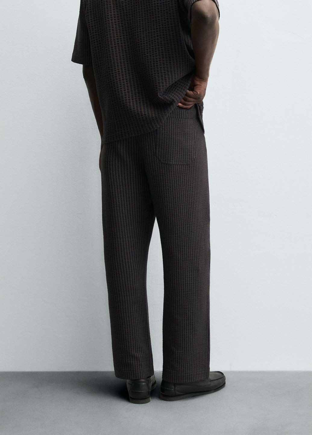 Комбинированные повседневный демисезонные брюки Zara