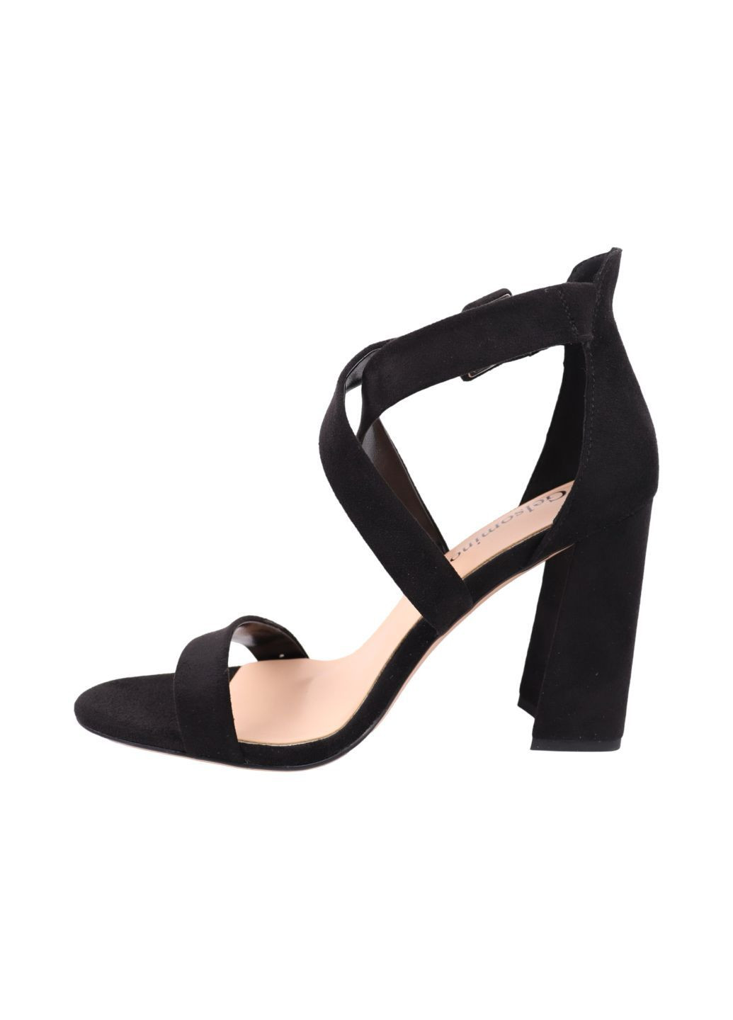 Черные босоножки женские черные на каблуке Gelsomino