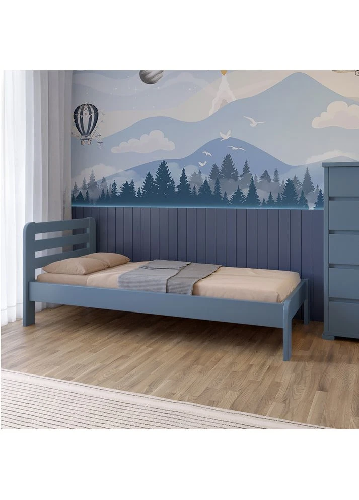 Детская кровать Ливия Серо-синий (S7010R90B) 80х200 см (MBG-15997) Mebigrand (401113383)