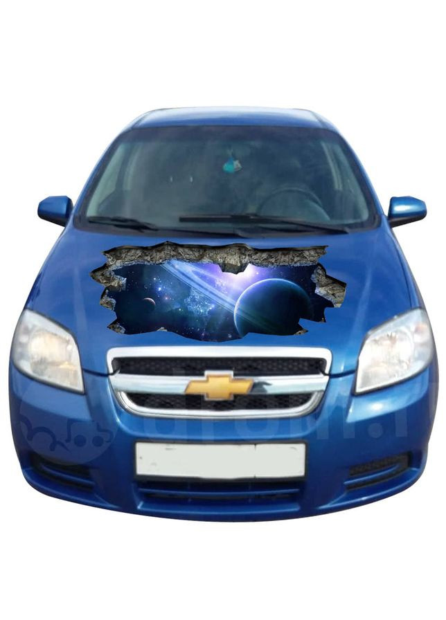 3д наклейка на капот 3D TUNING STUDIO Космос 700х1000х0.080мм No Brand (362497959)