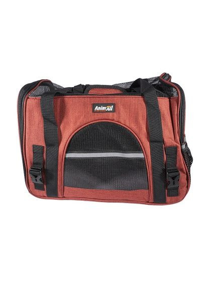 Сумка-переноска мягкая HJ-8003 для собак и кошек, нейлон, 48х25х33 см Цвет бордо (1616) AnimAll (314878853)
