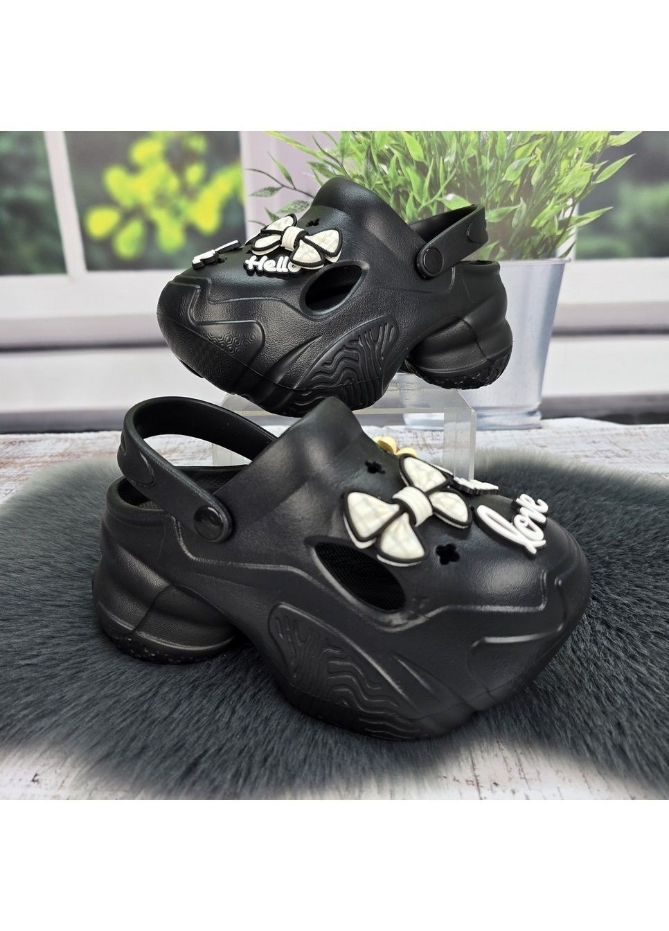 Кроксы женские на платформе Fashion (322236585)