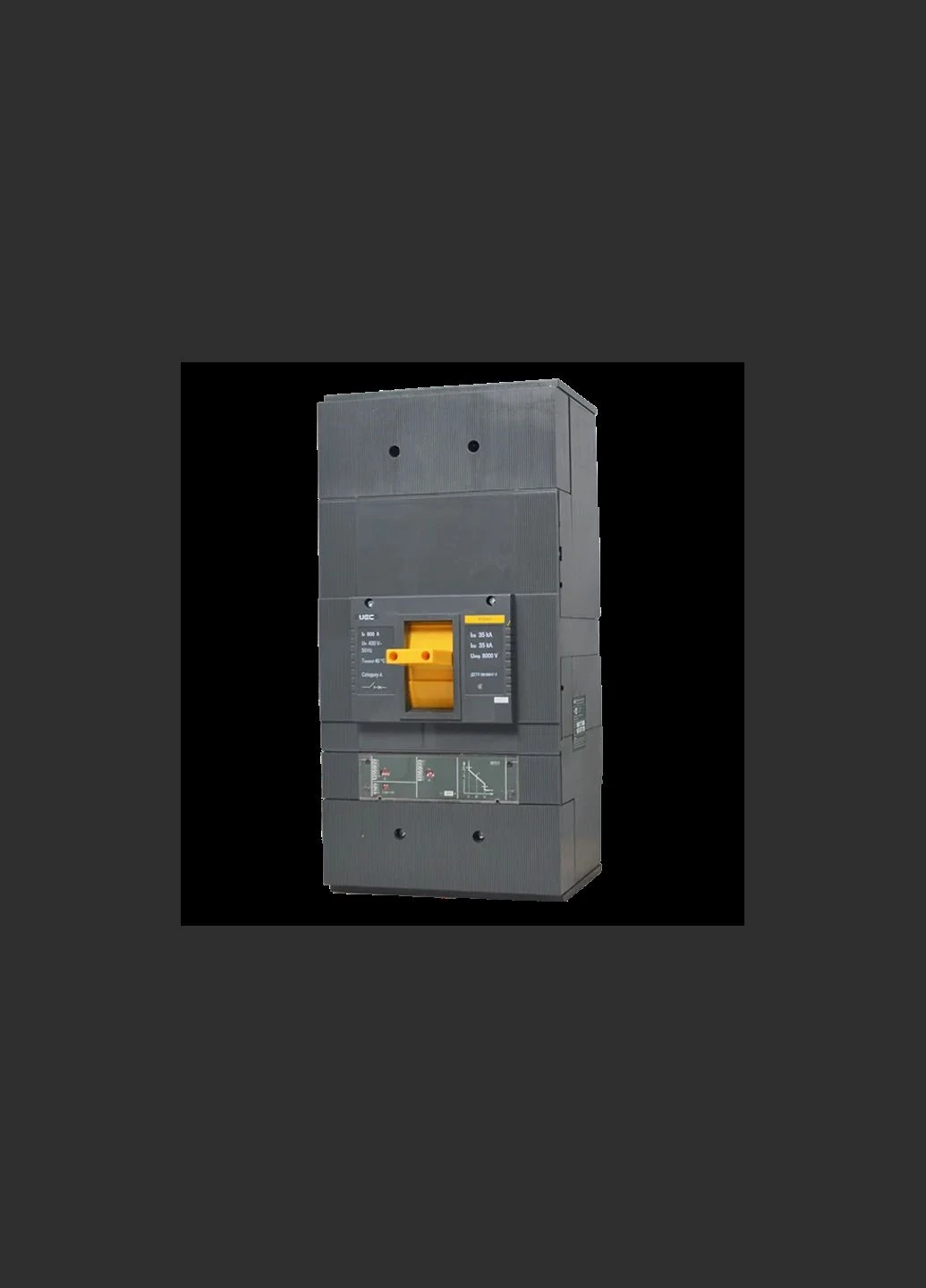 Автоматичний вимикач 3P 800А 35кА з електронним розчеплювачем PR211 [MCCB-PCB-40-3-0800E] PCB40 UEC (337147205)