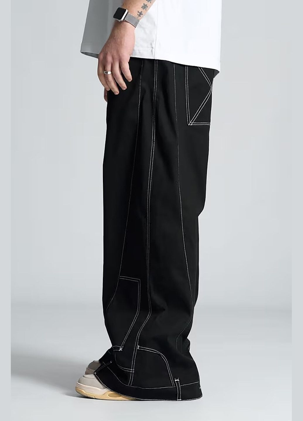 Черные демисезонные брюки OGONPUSHKA