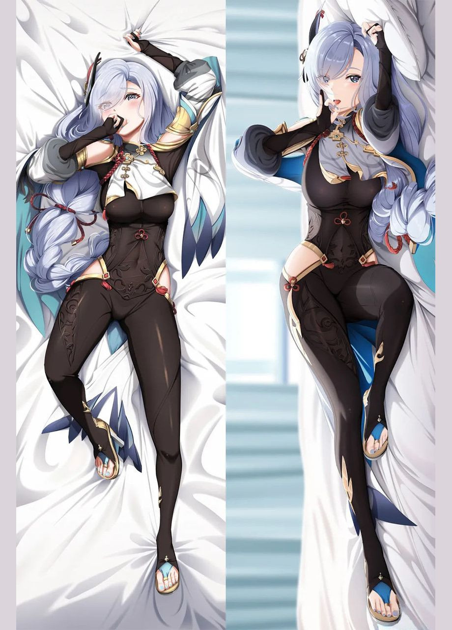 Подушка дакимакура двухсторонняя Shenhe 4 - Genshin Impact 100см No Brand (327843111)