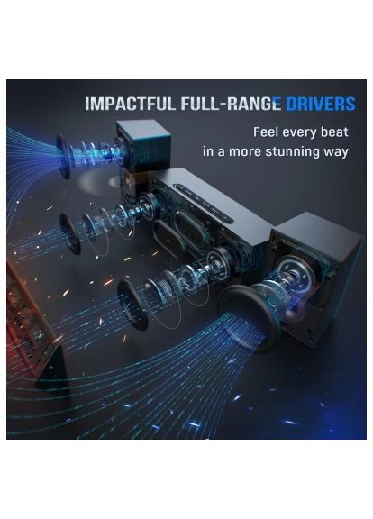 Акустична система (A22) Fifine A22 Gaming RGB Black (366157130)