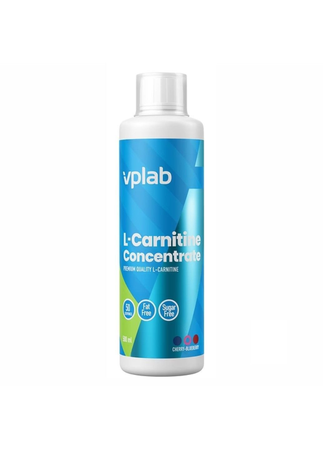 Жироспалювач L-карнітин VPLab L-Carnitine Concentrate 500 мл Cherry-Blueberry VPLab Nutrition (369621638)