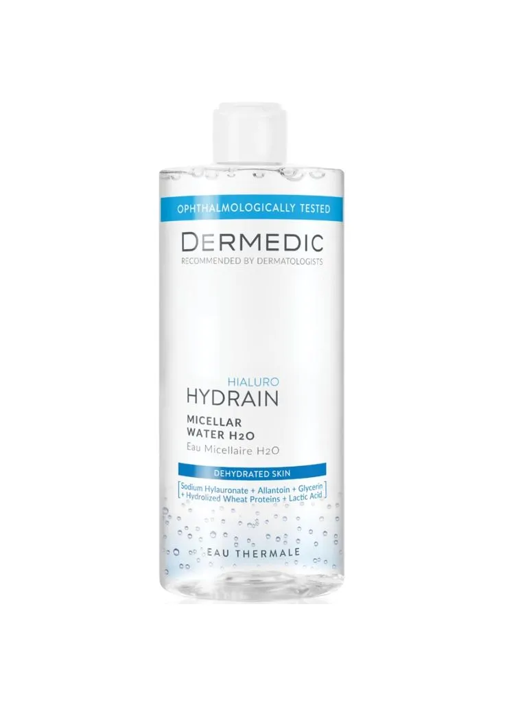 Мицеллярная вода Hydrain 3 Hialuro H2O 500 мл (5901643174569) Dermedic (391240457)
