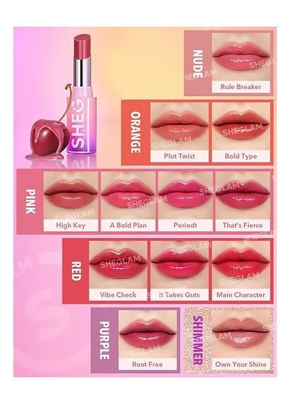 Глянцева помада Mirror Kiss High-Shine Lipstick Sheglam (364489599)