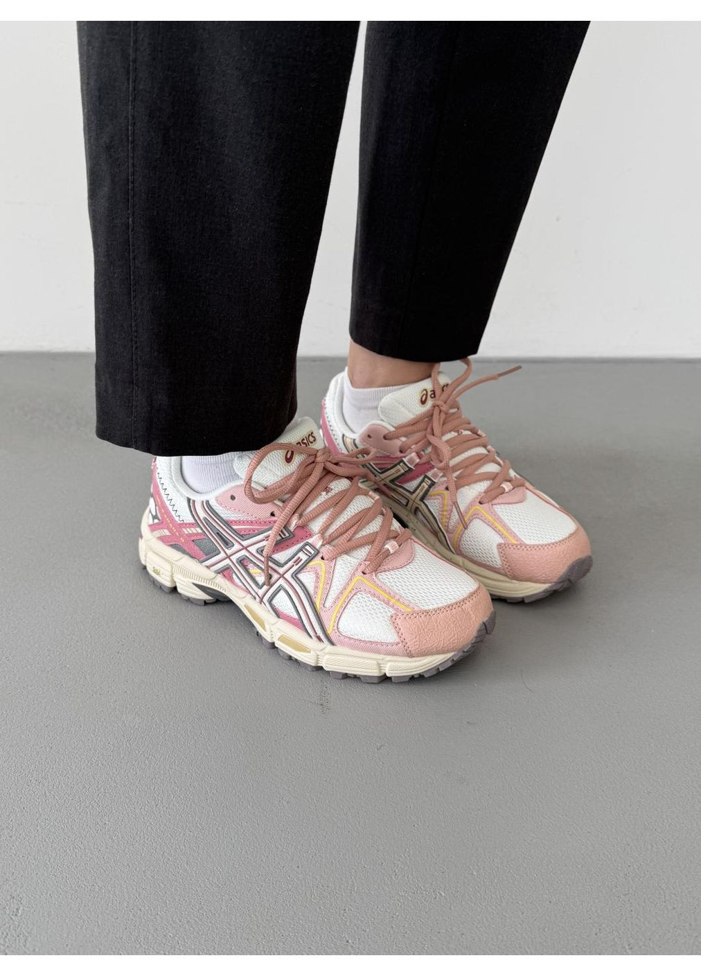 КРОССОВКИ ЖЕНСКИЕ ASICS GEL-KAHANA 8 BEIGE PINK V2 АСИКС ГЕЛЬ КАХАНО No Brand розовые демисезоны (368859647)