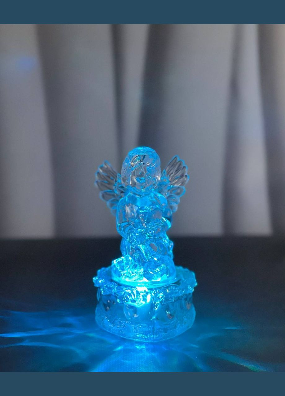 Світлодіодна свічка Angel на підставці мультиколор (30днів) Flame (309005675)