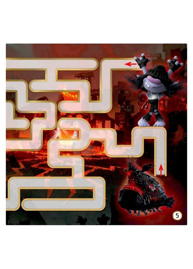 Лабиринты с наклейками "Музыка объединяет" Тролли 1249011, 450 наклеек Ranok Creative (315040487)