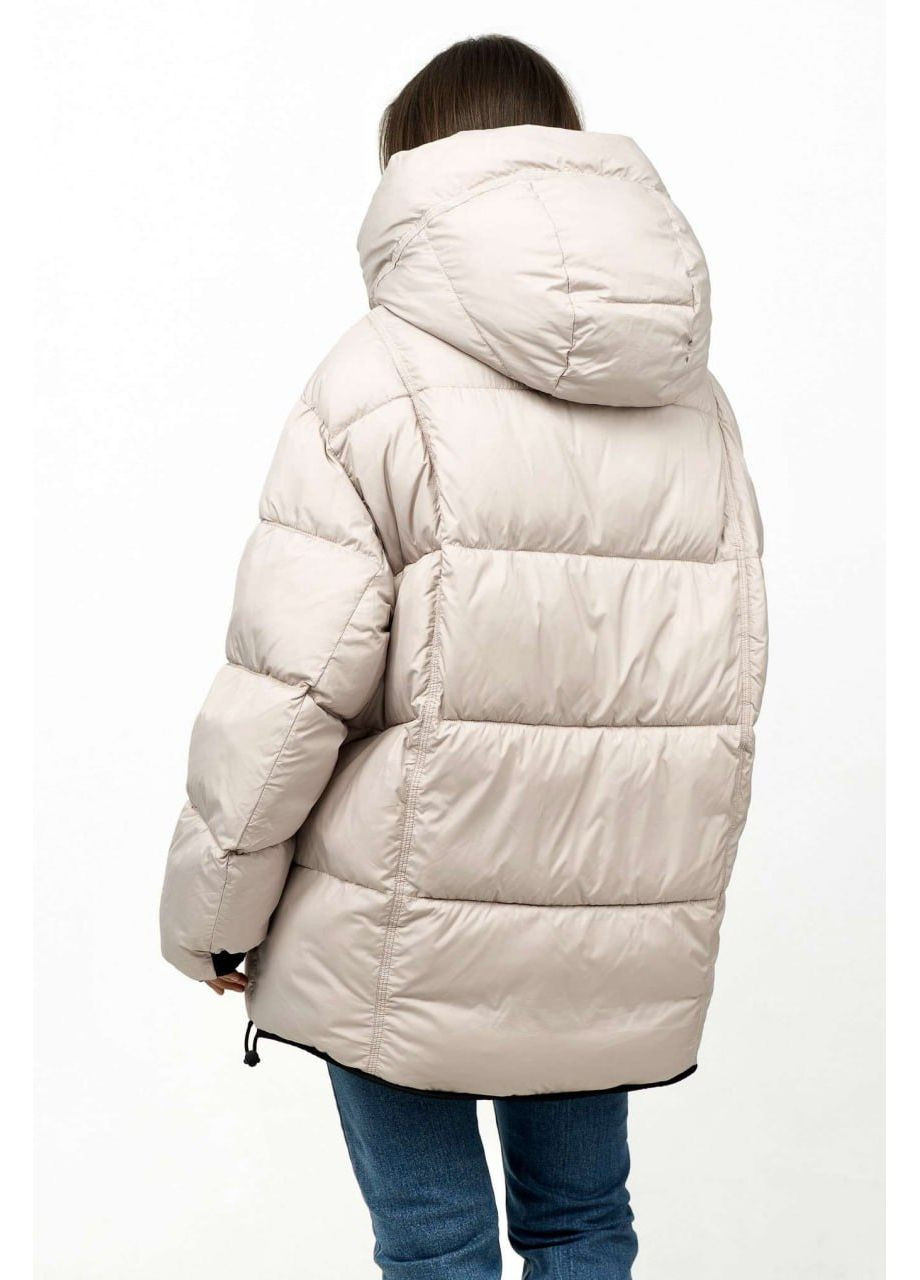 Срібна зимня двостороння парка-пуффер Towmy