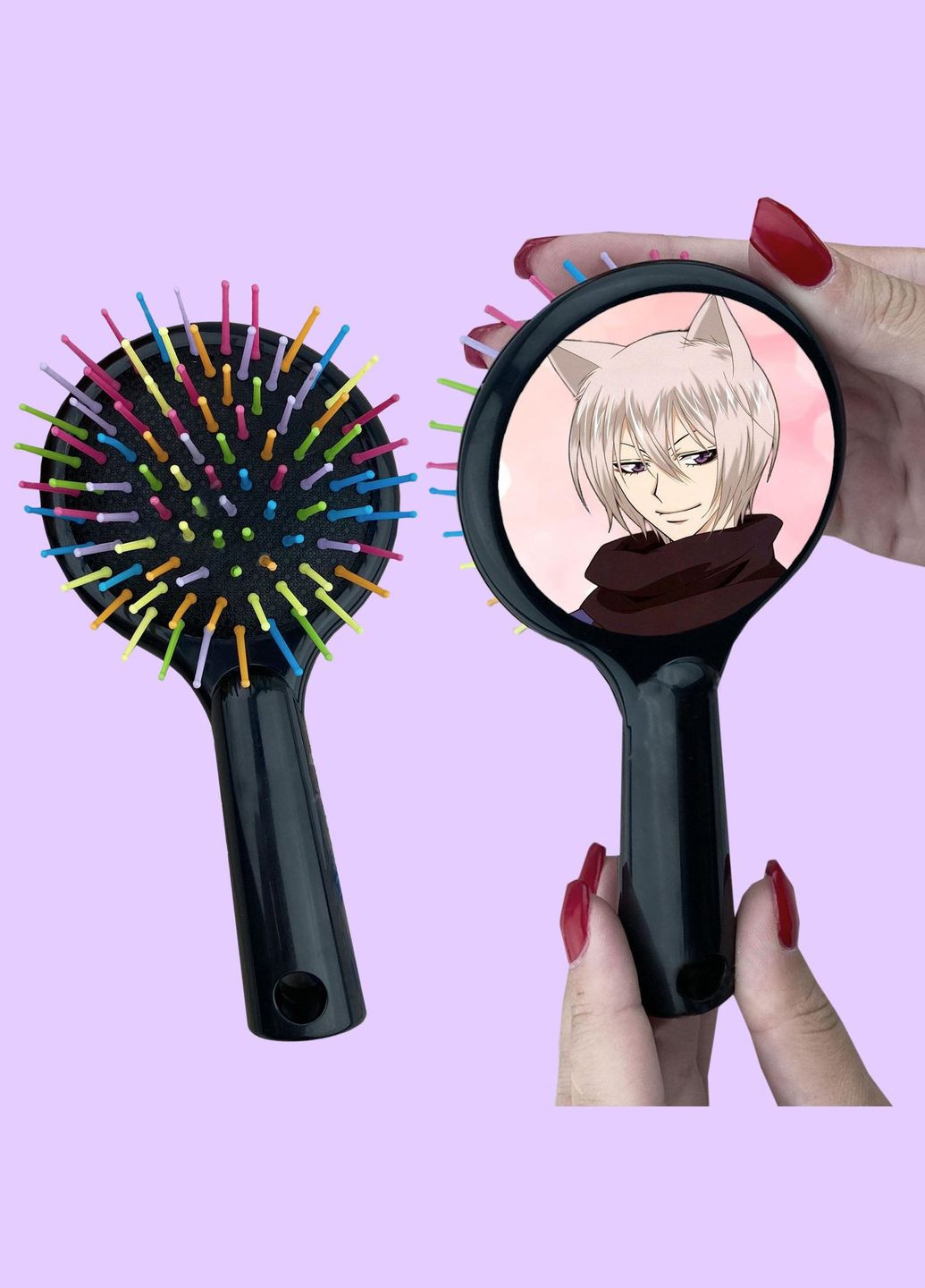 Гребінець для волосся Аніме Дуже приємно - Бог #0003 чорний No Brand (315041965)