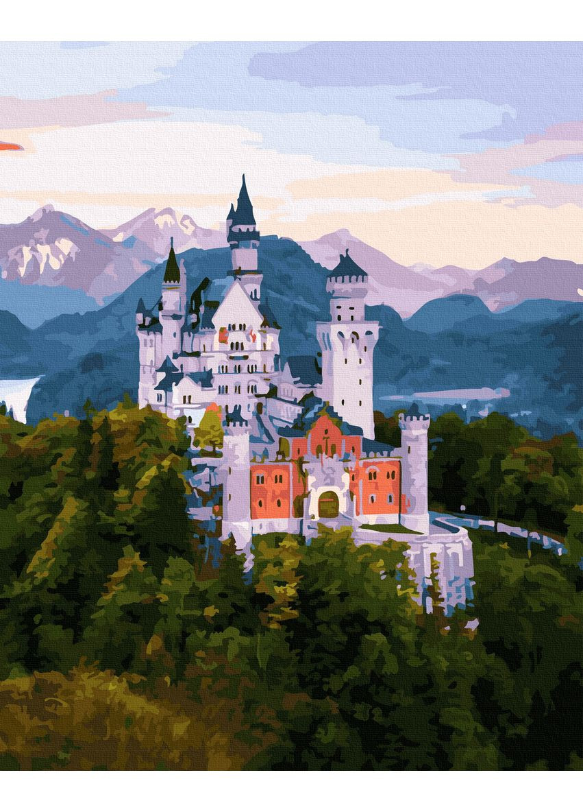 Картина по номерах "Вид на Нойшванштайн" GX43103 No Brand (365039386)