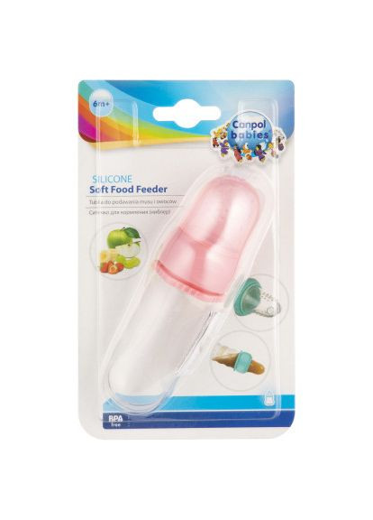 Ніблер (56/110_pin) Canpol Babies силіконовий для годування - рожевий (366070575)