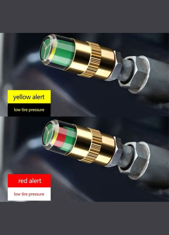 4 датчики тиску в шинах із дисплеєм на сонячних батареях No Brand (302241840)